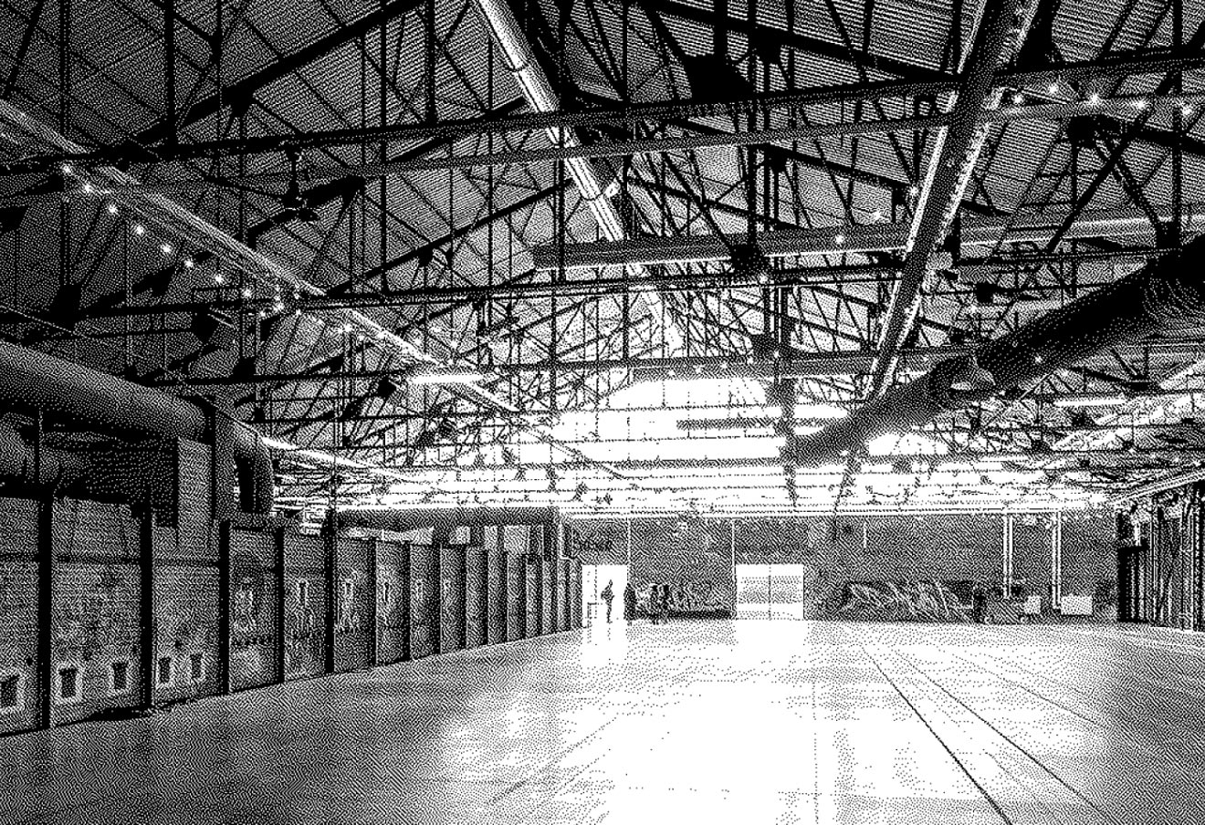 A stylized view of the Evergreen Brick Works